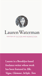 Mobile Screenshot of laurenwaterman.com